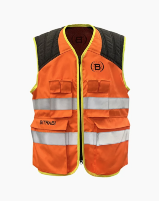 GILET DA CACCIA IN CORDURA ALTA VISIBILITÀ - BITRABI
