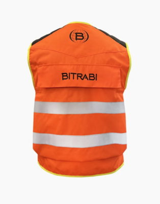 GILET DA CACCIA IN CORDURA ALTA VISIBILITÀ - BITRABI