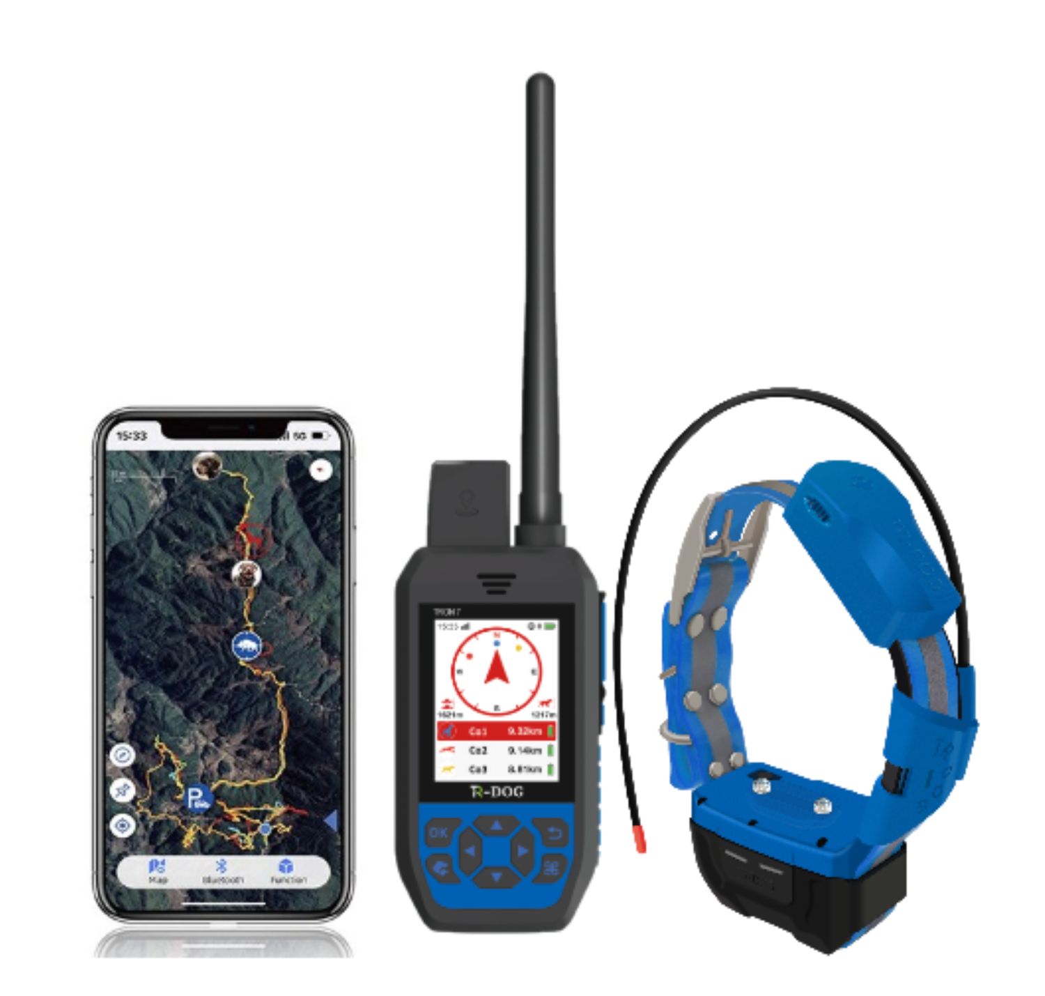 KIT PALMARE TR DOG Serie TRON7 + COLLARE  R70 TS Sistema di tracciamento - TR DOG