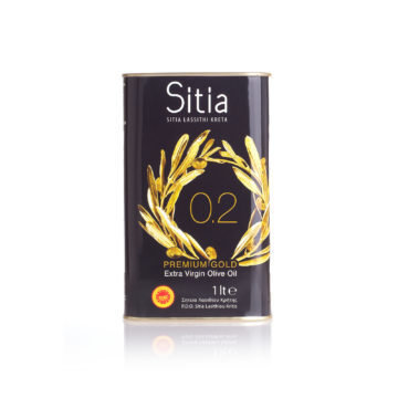 Масло оливковое высшего качества premium gold Extra virgin olive oil Sitia 0,2% кислотность 1л P.D.O.
