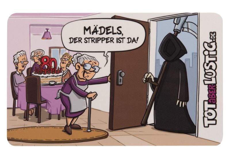 Lustiges Frühstücksbrett Spruch – Der Stripper ist da