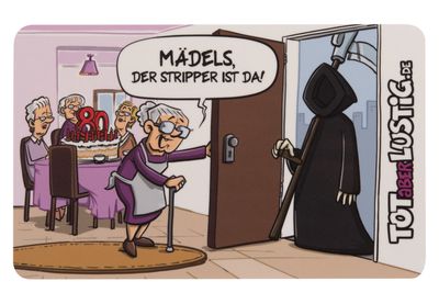 Frühstücksbrettchen &quot; der Stripper ist da &quot;
