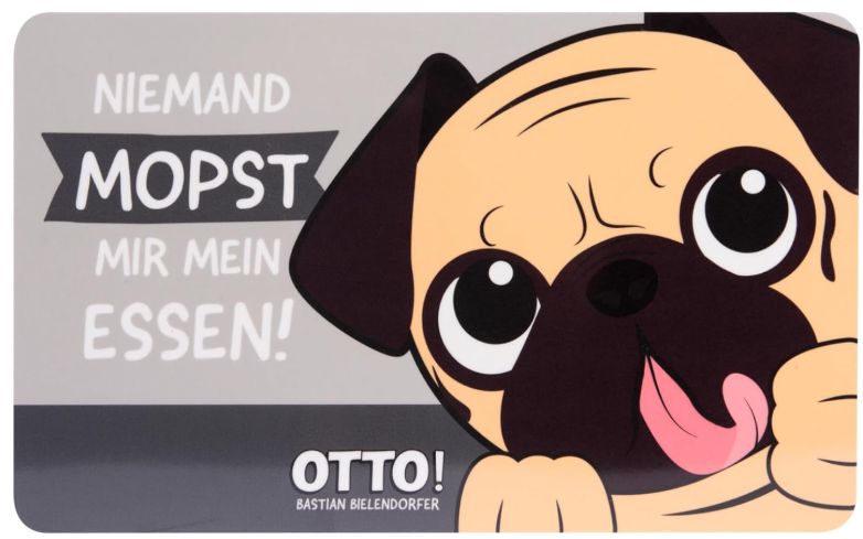 Frühstücksbrettchen " Mops "