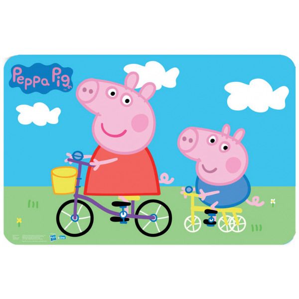 Peppa Wutz Fahrrad Tischunterlage