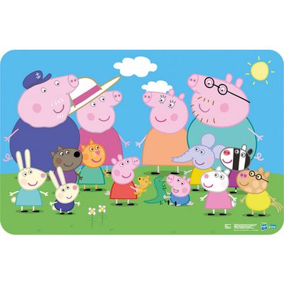 Peppa Wutz Familie Tischunterlage