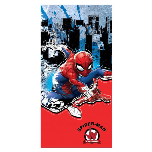 Marvel Spiderman In The City Kinder Strand- &amp; Badetuch 70x137 cm