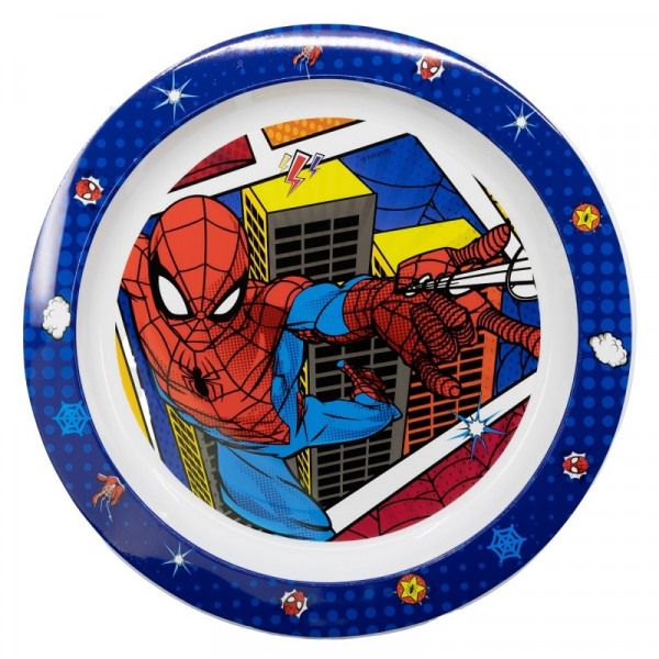 Spiderman Kunststoff Teller – Marvel Kinderteller 20 cm