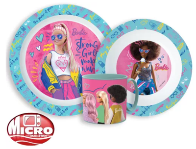 Barbie Kunststoff Geschirrset