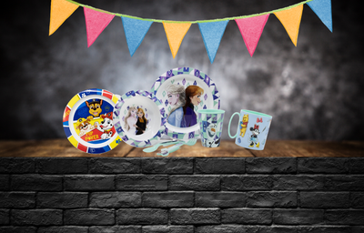 Kinder Geschirr aus Kunststoff – Paw Patrol Design
