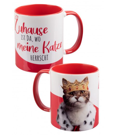 Katze zuhause Tasse