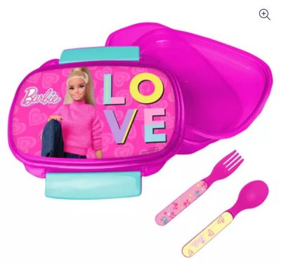 Barbie Love  Brotdose + Besteckset