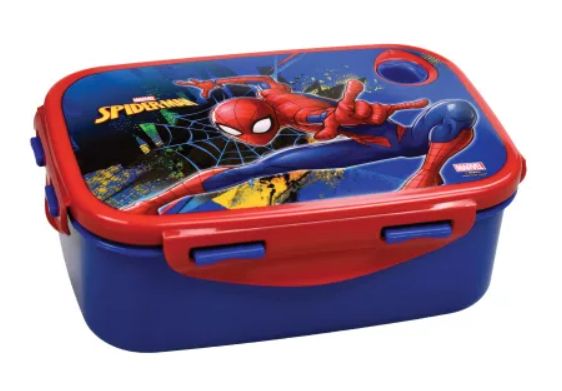 Spiderman Dark Brotdose, luchbox, Sandwitchbox