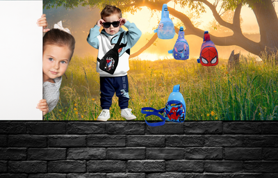 Kindgerechte Brusttasche mit Disney-Figuren