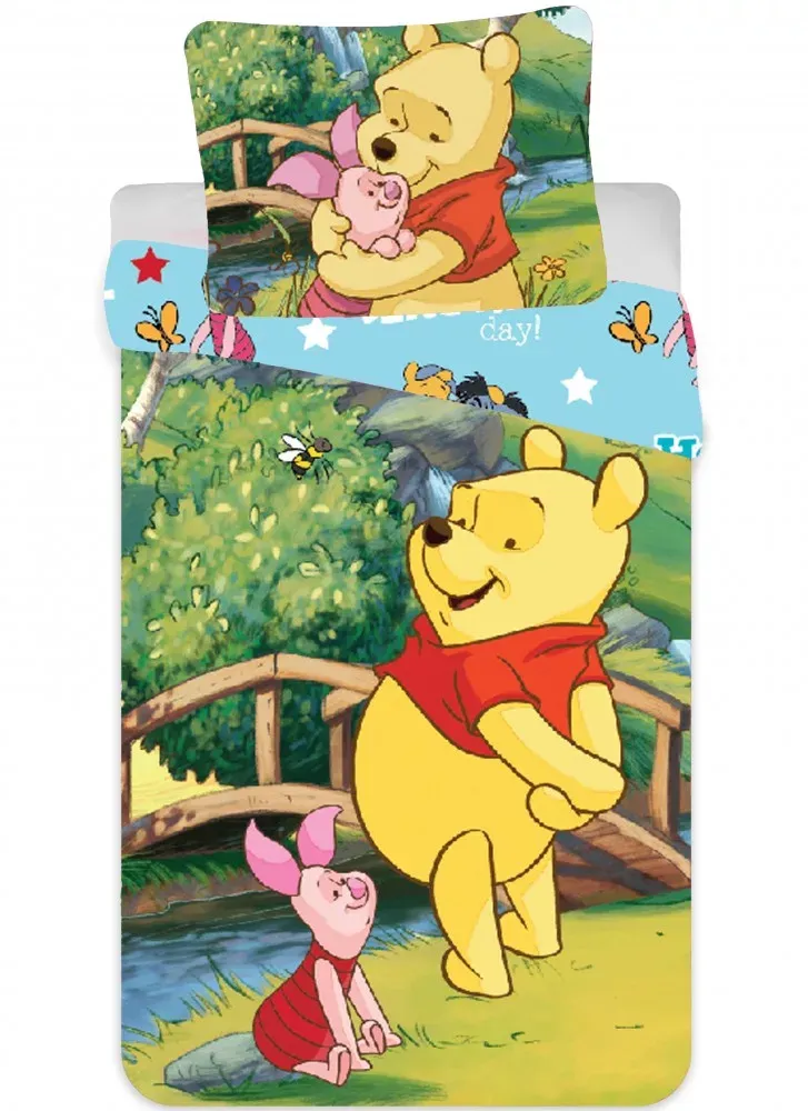 „Disney Winnie the Pooh &amp; Ferkel Bettwäsche-Set – kuschelig und kindgerecht gestaltet“