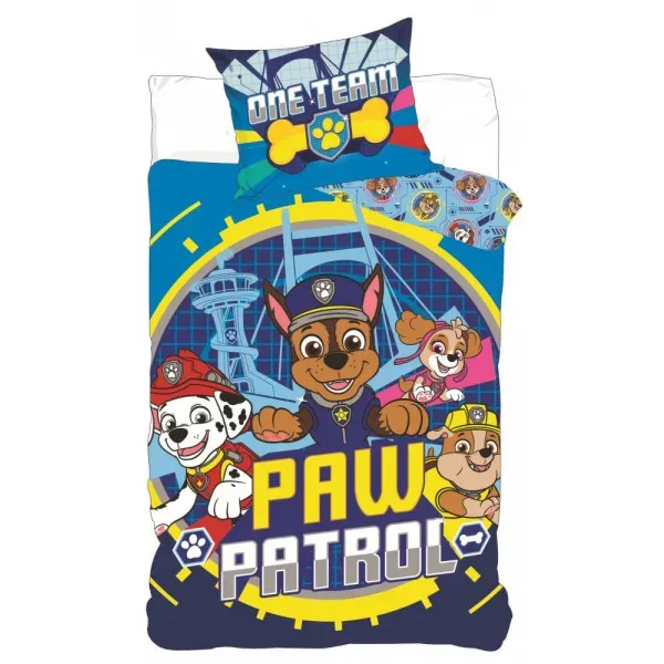 PAW Patrol Kinderbettwäsche Baumwolle – One Team Motiv