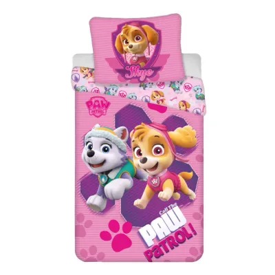 Paw Patrol Call Kinderbettwäsche 100×135 cm &amp; 40×60 cm – 100% Baumwolle – Kinderbett-Set für Jungen &amp; Mädchen