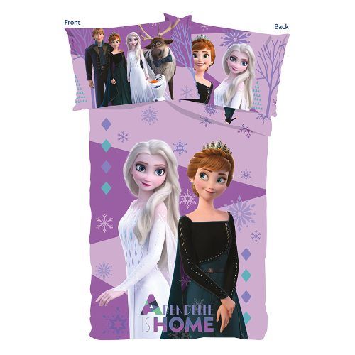 Disney Frozen &quot; Arendelle is Home &quot; Kinderbettwäsche 100x135 cm + 40x60 cm – 100% Baumwolle – Bettwäsche für Kinderzimmer