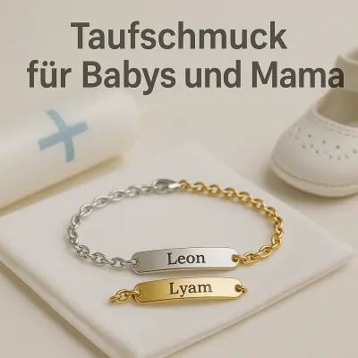 Taufschmuck in Gold und Silber für Baby und Mama