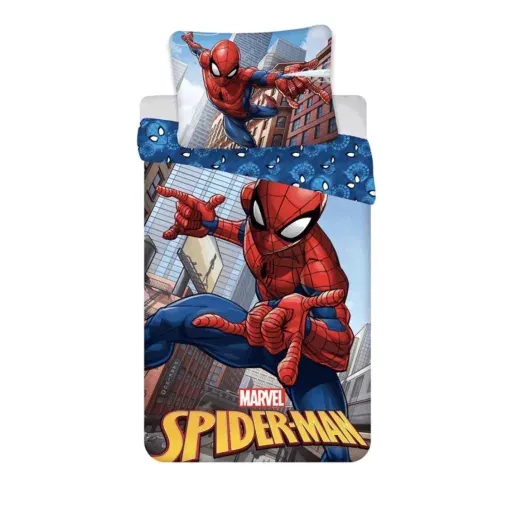 Marvel Spider-Man Bettwäsche 04 100x135 + 40x60 cm – offizielles Design