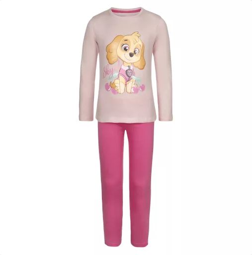 Paw Patrol Skye Kinderpyjama 110–116 – Langer Schlafanzug Baumwolle