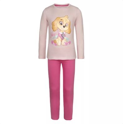 Paw Patrol Skye Kinderpyjama 110–116 – Langer Schlafanzug Baumwolle