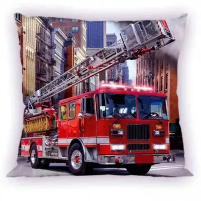Feuerwehr Kissenbezug 40×40 cm – Kinder Kissenhülle Feuerwehr Kissenbezug 40×40 cm – Kinder Kissenhülle