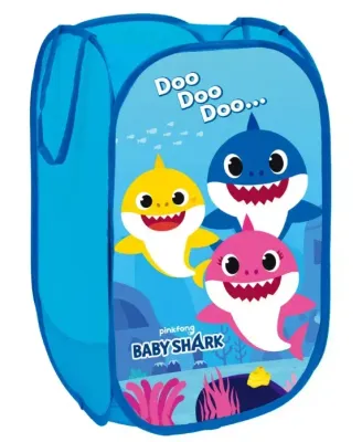 Baby Shark Aufbewahrungsnetz faltbar 36×36×58 cm – Kinderzimmer Organizer Baby Shark Aufbewahrungsnetz faltbar 36×36×58 cm – Kinderzimmer Organizer