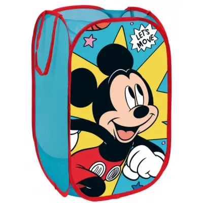 Disney Mickey Mouse Aufbewahrungsnetz faltbar 36×36×58 cm – Kinderzimmer Organizer