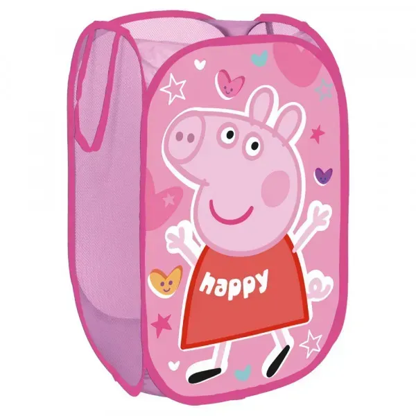 Peppa Wutz Aufbewahrungsnetz Mädchen – faltbar 36×36×58 cm Kinderzimmer Organizer
