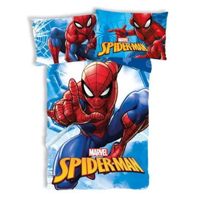 Marvel Spider-Man Bettwäsche „Webmaze“ Spider-Man Bettwäsche Webmaze 100x135 + 40x60 cm – offizielles Marvel Design