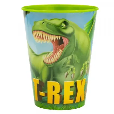 Dino Trinkbecher Kinder – Kunststoff 260 ml mit Dinosaurier-Motiv