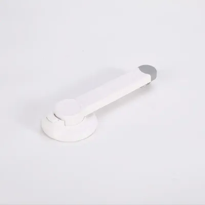 Kindersicherung WC – Kinder Klodeckel Schloss aus Kunststoff (TPR & ABS, Weiß, 21,5 × 8,5 × 3,5 cm) WC Schloss Kindersicherung – TPR & ABS Kunststoff