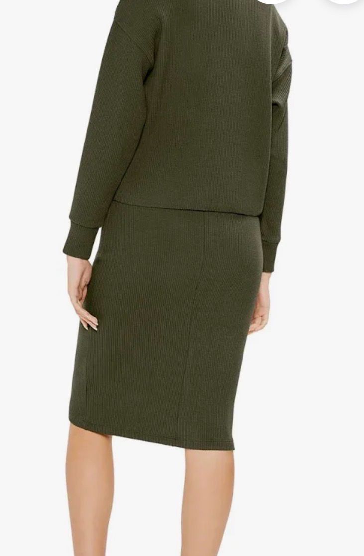 Ribbed Layered Dress