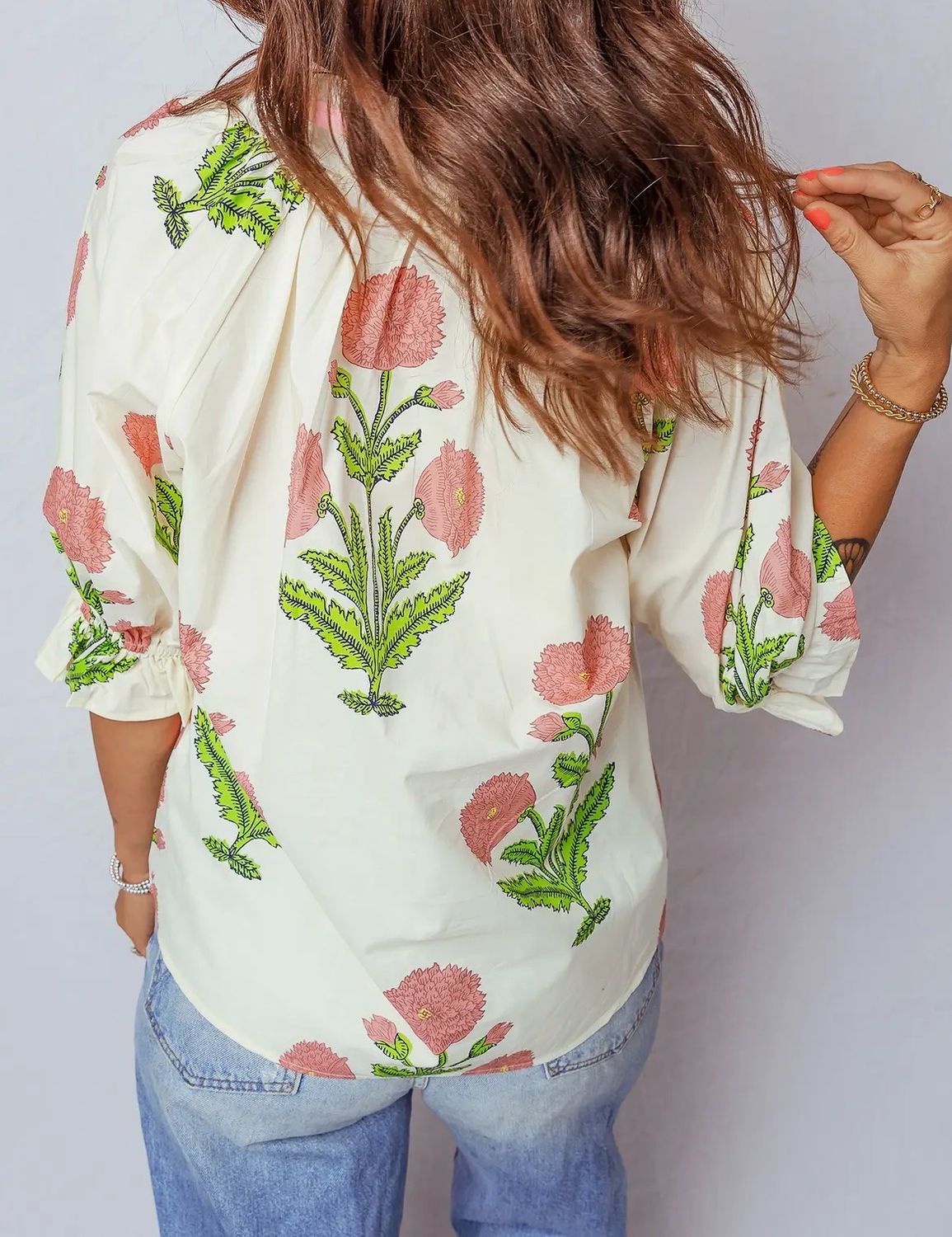 The Meadow Breeze Floral Blouse