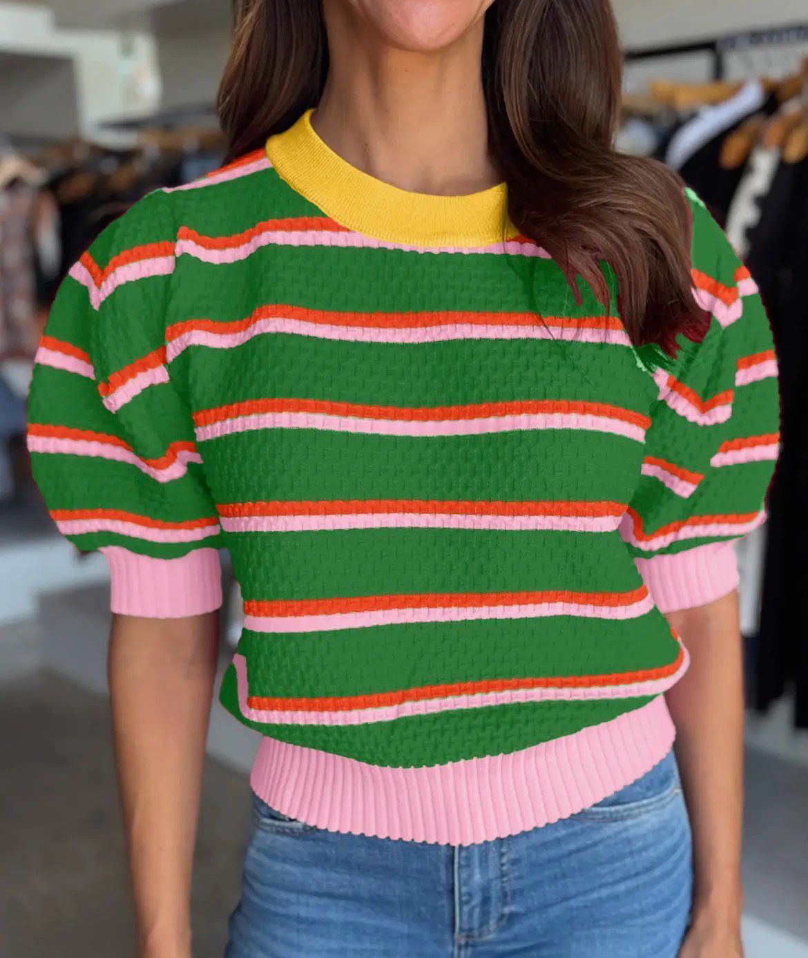 The Juniper Stripe Knit Top