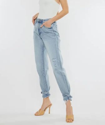KanCan High Rise Distressed Jean
