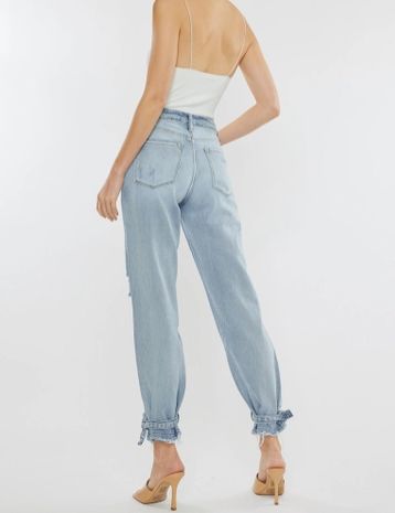 KanCan High Rise Distressed Jean