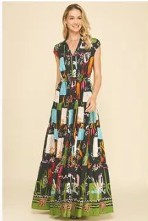 Floral Teared Maxi Dress