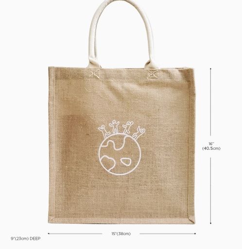 Handmade Reusable Jute Gift Bag &amp; Tote