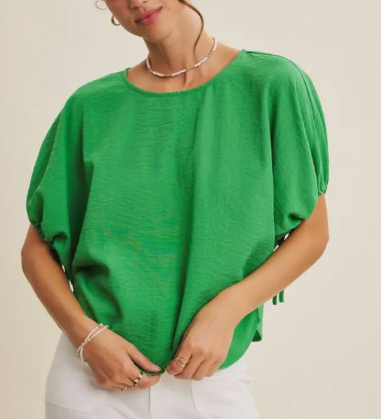Avery Crinkled Dolman Top
