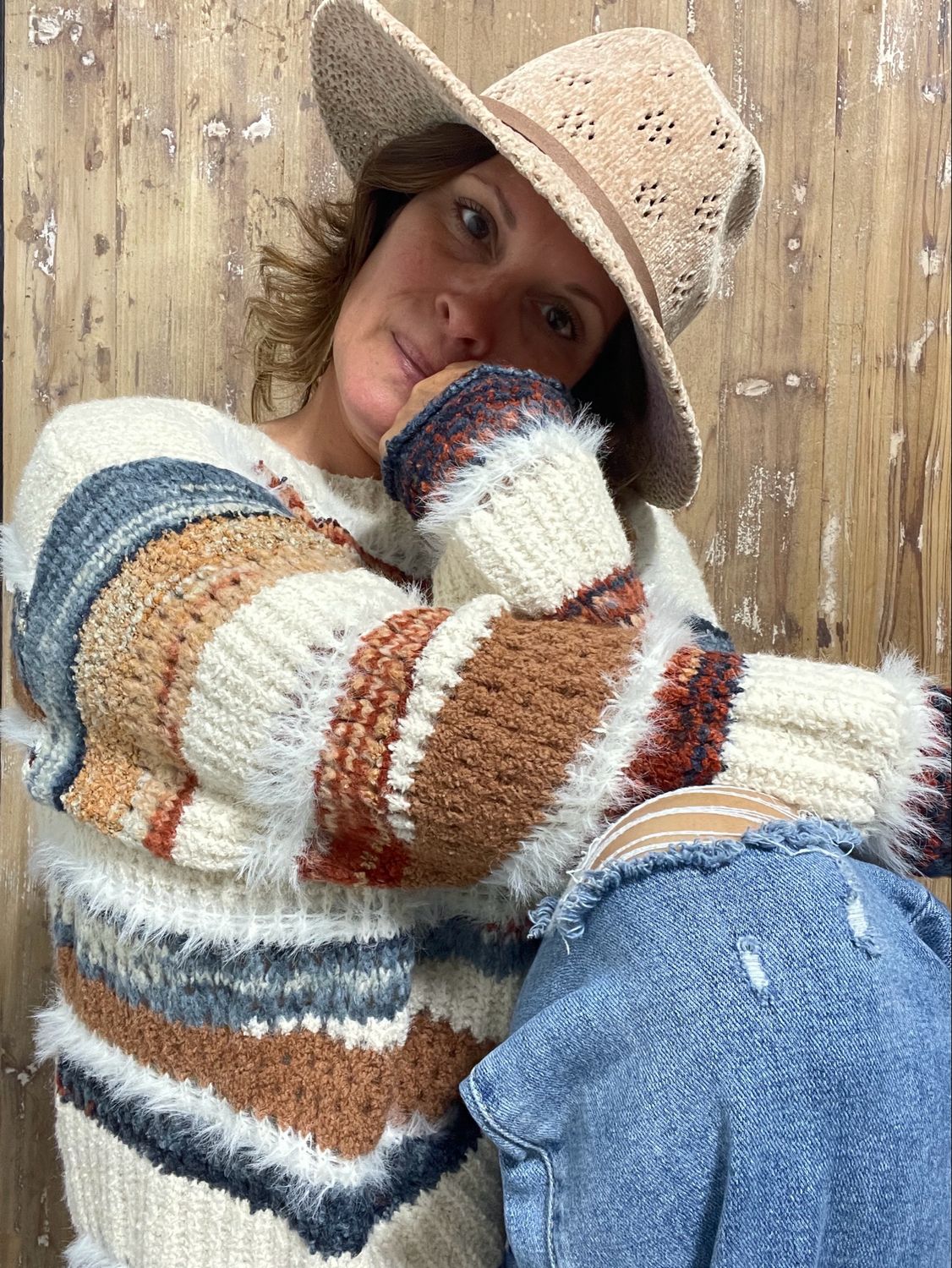 Autumn Horizon Multi-Color Sweater