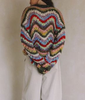 Hand Knit Multicolor Sweater