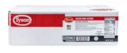 Frozen Tyson - Fully Cooked, Oven Roasted Bone-In Wings, 10 lb