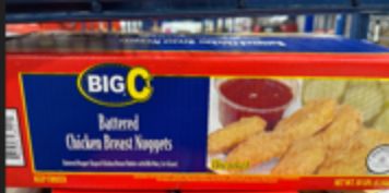 Big C - Breaded Chicken Breast Nuggets, Fully Cooked, 10 lb