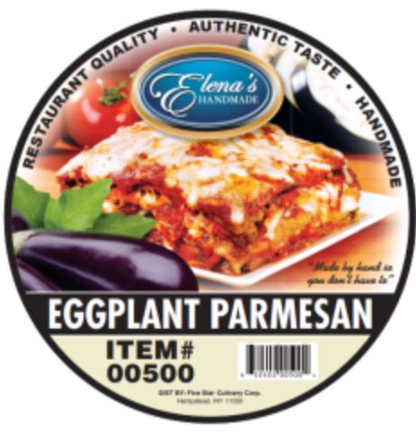 Elena's Handmade - Frozen Eggplant Parmesan, 5.5 lb