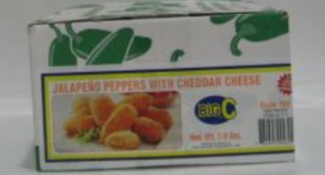Frozen Big C - Cheddar Jalapeno Poppers, 7 lb