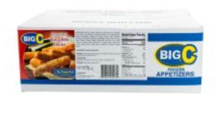 Frozen Big C - Breaded Zucchini Sticks, 6 lb