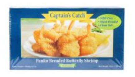 Frozen Captain's Catch Breaded Shrimp