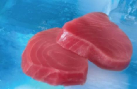Frozen Yellowfin Ahi Tuna, 8 oz steak, 5 lb