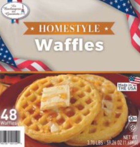 Frozen La Boulangerie des Gourmets - Homestyle Waffles, 48 count